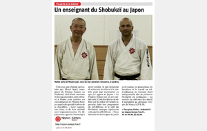 Article de presse : Un enseignant du Shobukaï au Japon